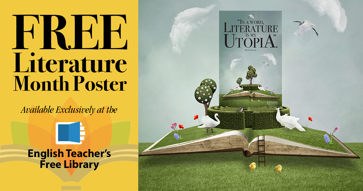 Echoes From Literature Helen Keller Free Poster Prestwick House